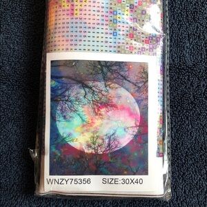 Colorful Moon Tree Diamond Painting Canvas kit 30cm by 40 cm